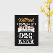 Grappig Gepensioneerd Hond Mam Gift Schattige Pet  Kaart (Gele Bloem)