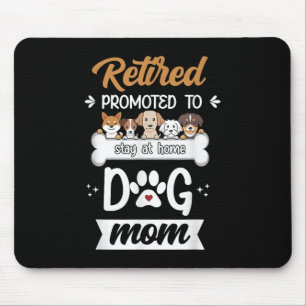 Grappig Gepensioneerd Hond Mam Gift Schattige Pet Muismat