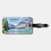 Grappig Gepensioneerd, Lake Mountains, Beroep Gag Bagagelabel (Achterkant horizontaal)