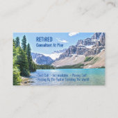 Grappig Gepensioneerd, Lake Mountains, DIY beroep  Visitekaartje (Voorkant)