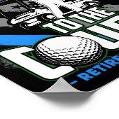 Grappig Gepensioneerd Luizen Officier Golf Pensioe Poster (Hoek)