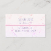 Grappig Gepensioneerd, Roze Marmer, DIY Roze Gag Visitekaartje (Achterkant)