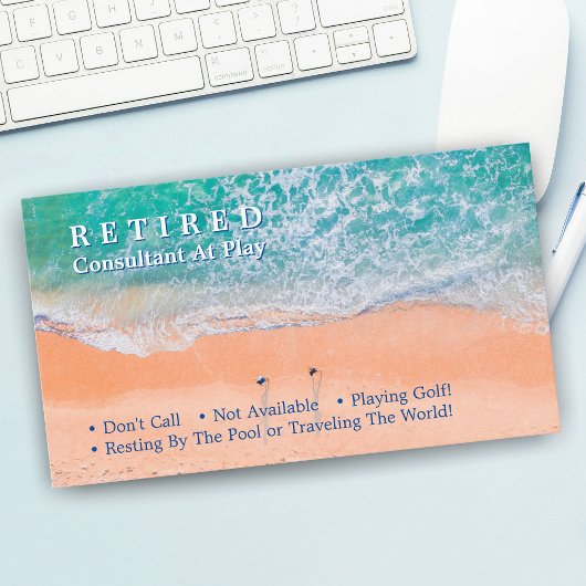 Grappig Gepensioneerd Schilderachtig Aerial Beach Visitekaartje