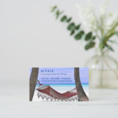 Grappig Gepensioneerd, Strandhangmat, Beroep Gag,  Visitekaartje (Staand voorkant)