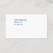 Grappig Gepensioneerd, Strandhangmat, Beroep Gag,  Visitekaartje (Achterkant)