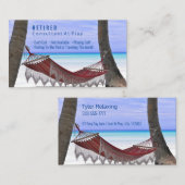 Grappig Gepensioneerd, Strandhangmat, Profession G Visitekaartje (Voorkant / Achterkant)