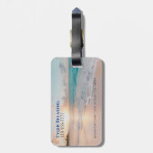 Grappig Gepensioneerd, Sunset Beach, Beroep Gag Bagagelabel (Achterkant verticaal)