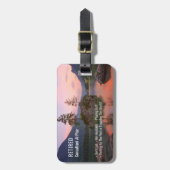 Grappig Gepensioneerd, Sunset Lake, Beroep Gag Bagagelabel (Voorkant verticaal)