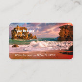 Grappig Gepensioneerd, Sunset Ocean, DIY Beroep Ga Visitekaartje (Achterkant)