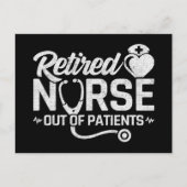 Grappig Gepensioneerd Verpleegster Joke Verpleegku Briefkaart (Voorkant)