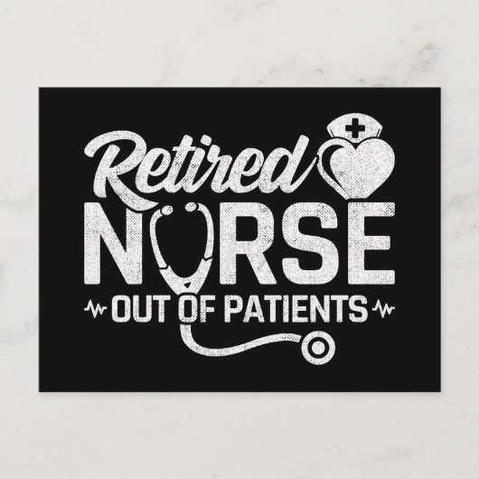 Grappig Gepensioneerd Verpleegster Joke Verpleegku Briefkaart (Voorkant)