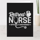 Grappig Gepensioneerd Verpleegster Joke Verpleegku Kaart (Voorkant)