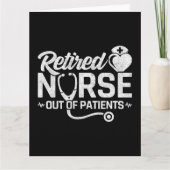Grappig Gepensioneerd Verpleegster Joke Verpleegku Kaart (Voorkant)