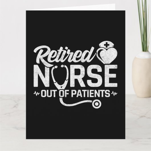 Grappig Gepensioneerd Verpleegster Joke Verpleegku Kaart (Voorkant)