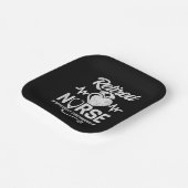 Grappig Gepensioneerd Verpleegster Joke Verpleegku Papieren Bordje (Gebogen)