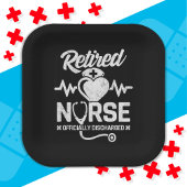 Grappig Gepensioneerd Verpleegster Joke Verpleegku Papieren Bordje