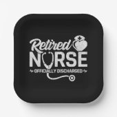 Grappig Gepensioneerd Verpleegster Joke Verpleegku Papieren Bordje (Voorkant)