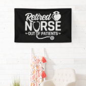 Grappig Gepensioneerd Verpleegster Joke Verpleegku Spandoek (Insitu)