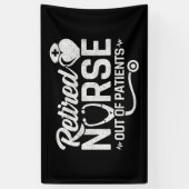 Grappig Gepensioneerd Verpleegster Joke Verpleegku Spandoek (Verticaal)