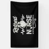 Grappig Gepensioneerd Verpleegster Joke Verpleegku Spandoek (Verticaal)