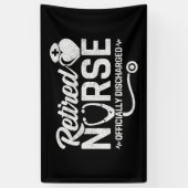 Grappig Gepensioneerd Verpleegster Joke Verpleegku Spandoek (Verticaal)