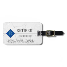 Grappig Gepensioneerd, wit marmer, beroep Gag