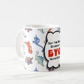 GRAppig gepensioneerde collega buiten dinosaurus Koffiemok (Voorkant links)