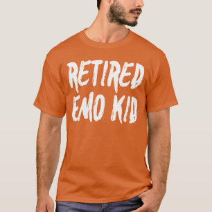 Grappig Gepensioneerde Emo Kid Treurige Muziek Cad T-shirt