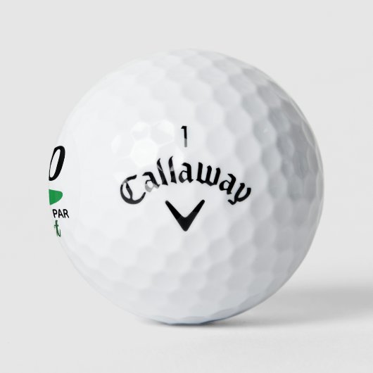 Grappig Gepersonaliseerd 70ste Verjaardag Cadeau v Golfballen (Logo)
