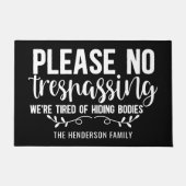 Grappig gepersonaliseerd alsjeblieft geen huisvred deurmat (Voorkant)