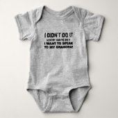 Grappig gepersonaliseerd Baby cadeau van opa Romper (Voorkant)