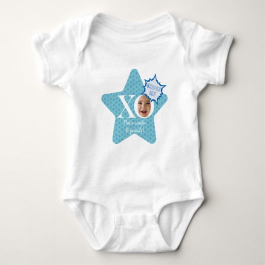 Grappig gepersonaliseerd Baby lichaam pak | XO-ste Romper (Voorkant)