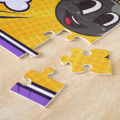 Grappig gepersonaliseerd bericht stripboek legpuzzel (Zijkant)