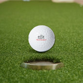 Grappig gepersonaliseerd bericht unieke golfbal golfballen
