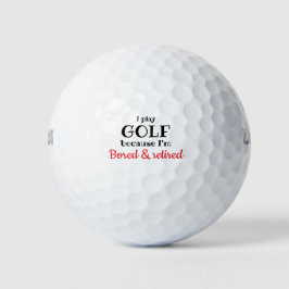 Grappig gepersonaliseerd bericht unieke golfbal golfballen