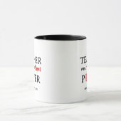 Grappig Gepersonaliseerd Cadeau voor Docenten Mok (Midden)