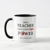 Grappig Gepersonaliseerd Cadeau voor Docenten Mok (Links)