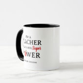 Grappig Gepersonaliseerd Cadeau voor Docenten Mok (Voorkant links)