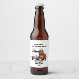 Grappig Gepersonaliseerd Camping Beer Familiereüni Bier Etiket