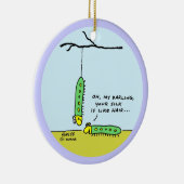 Grappig Gepersonaliseerd Caterstyle Love Xmas-boom Keramisch Ornament (Rechts)