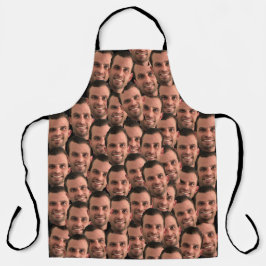 Grappig gepersonaliseerd Foto Face Chef Gift. Schort