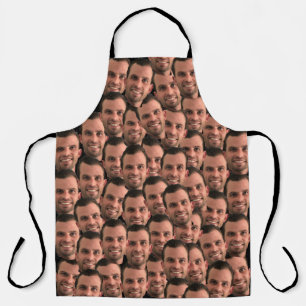 Grappig gepersonaliseerd Foto Face Chef Gift. Schort