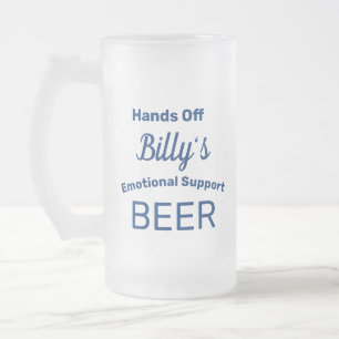 Grappig gepersonaliseerd Frosted Glass Beer Mok