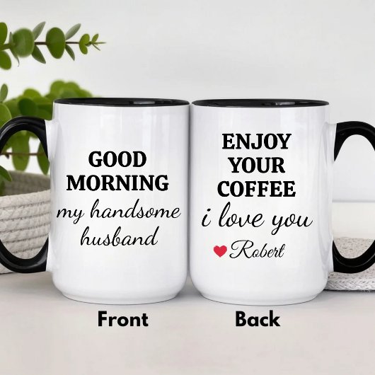 Grappig Gepersonaliseerd Geniet Van Je Koffie Knap Mok