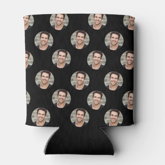 Grappig gepersonaliseerd gezicht, Aangepaste foto Blikjeskoeler (Achterkant)