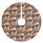 Grappig gepersonaliseerd gezicht kerst kerstboom rok (Voorkant)