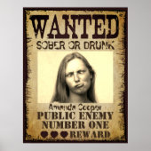 Grappig gepersonaliseerd gezocht poster (Voorkant)