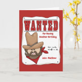 Grappig Gepersonaliseerd Gezocht Poster Verjaardag Kaart (Gele Bloem)