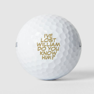 Grappig Gepersonaliseerd Goud Verloren Golfballen