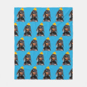 Grappig gepersonaliseerd honden gezicht fleece deken (Voorkant)